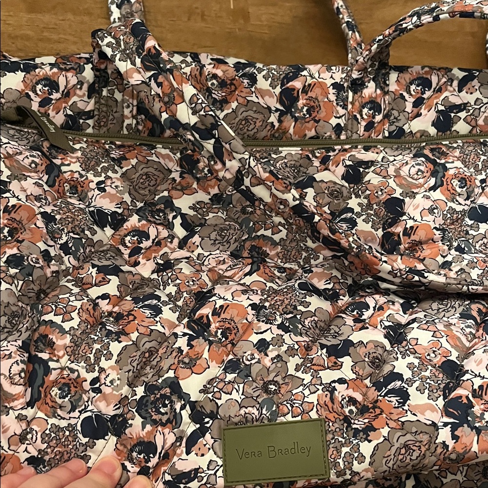 Vera Bradley Floral Tote - Pink, Blue, Cream